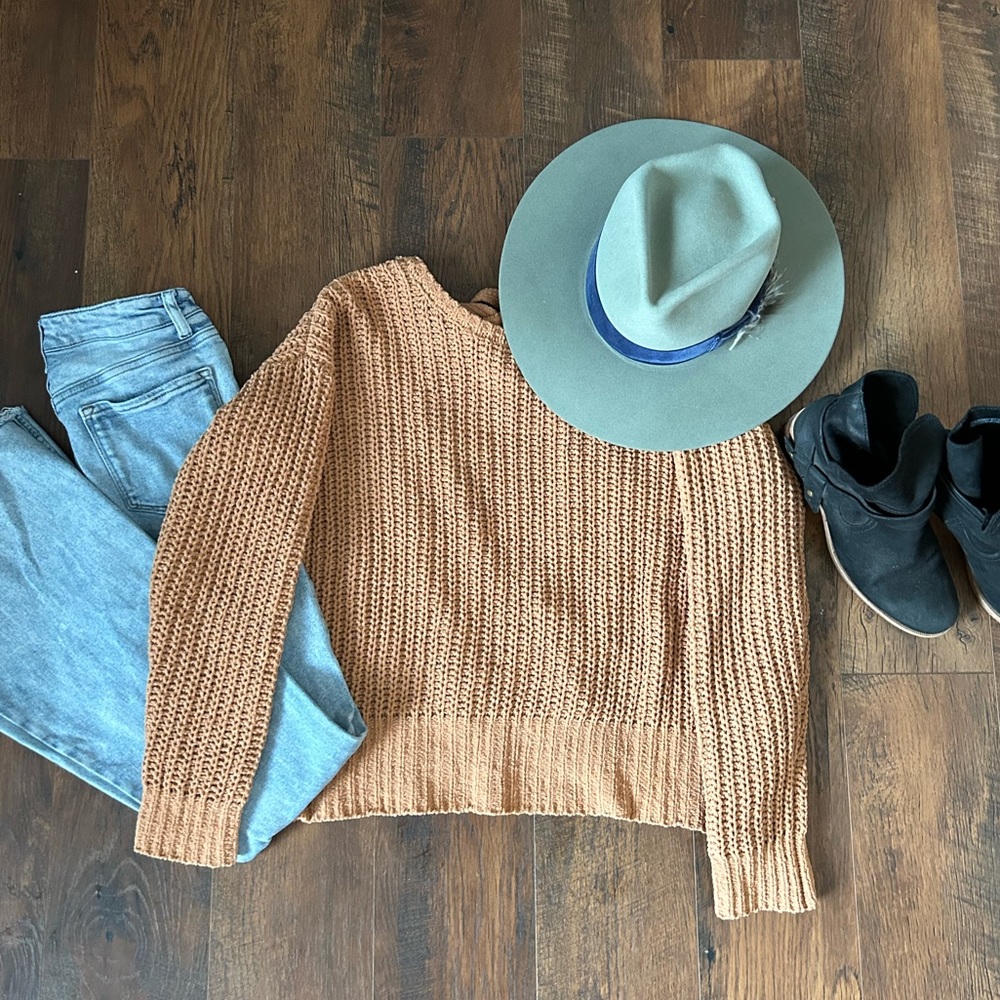 Light brown chunky sweater